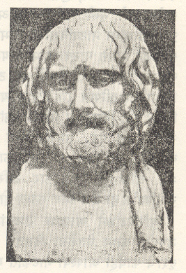 युरिपिडीझचा अर्धपुतळा, इ. स. पू. ४ थे शतक