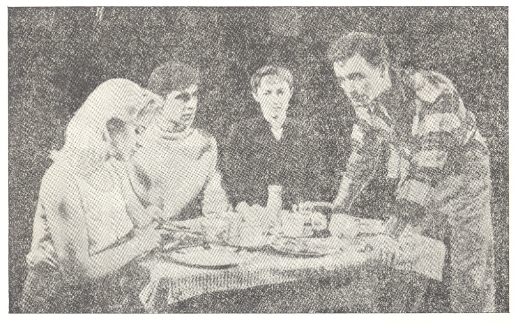 जॉन ऑस्बर्नच्या लुक बॅक इन अँगर या नाटकातील एक दृश्य, रॉयल कोर्ट थिएटर, १९५६