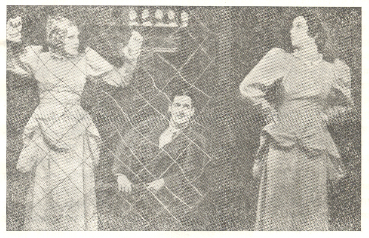 ब्रेक्टच्या थ्री पेनी ऑपेरामधील एक दृश्य, न्यूयॉर्क, १९३३.