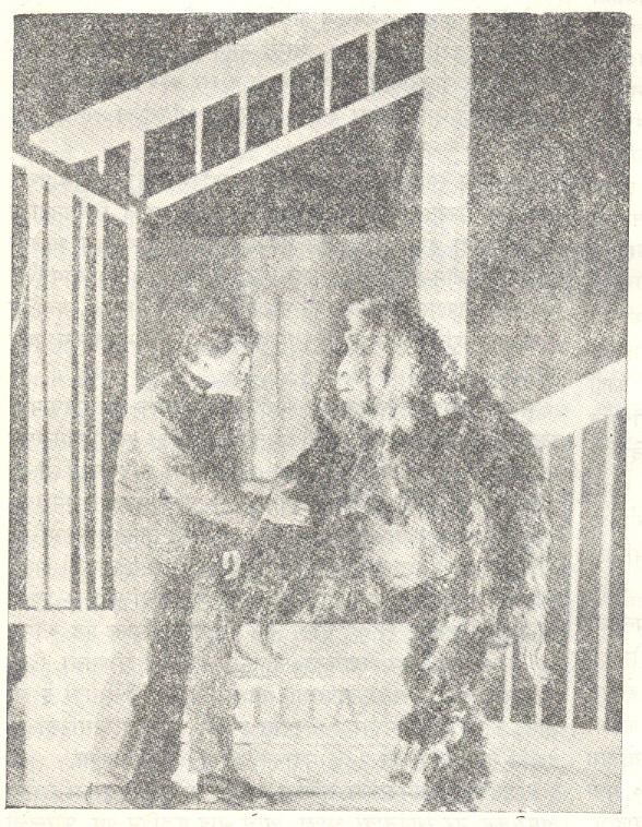 यूजीन ओनीलच्या द हेअरी एप नाटकातील एक दृश्य, १९३२. 