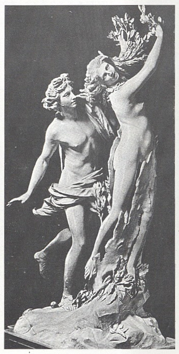 अपोलो अँड डॅफ्नी : संगमरवर, १६२२-२४ - बेर्नीनी.