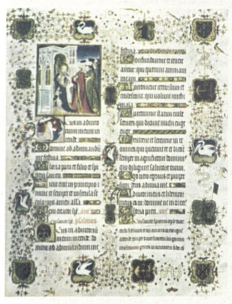  शोभित हस्तलिखिताचा फ्लेमिश नमुना, १५ वे शतक