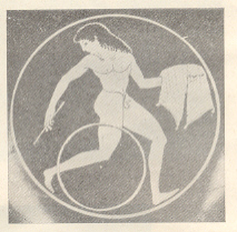 ग्रीक कलशावरील चाक फिरविणाऱ्या मुलाचे चित्र, इ.स.पू.सु. ५००.