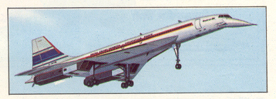 'कंकॉर्ड' हे अधिस्वनी वाहतुकीचे विमान ९१९७०-८०)