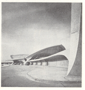 'ट्रान्स वर्ल्ड एअरलाईन्स फ्लाइट सेंटर', केनेडी इंटरनॅशनल एअरपोर्ट, न्यूयॉर्क (१९६२) - एरो सारिनेन.