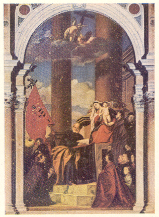 ‘द पेसारो मॅडोना’ (१५१९—२६)—तिशन.