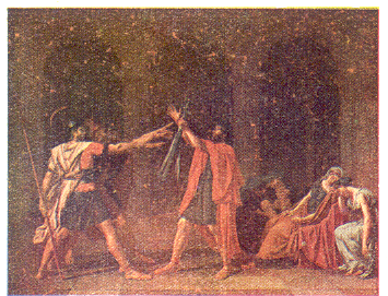 'ओथ ऑफ द होराती' (१७८५) – झाक ल्वी दाव्हीद