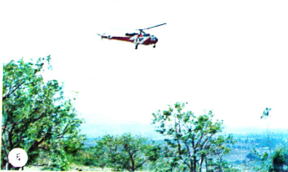हेलिकॉप्टरने हवाई पेरणी