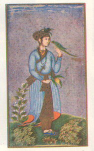 राजपुत्राचे व्यक्तिचित्र, दख्खनी-गोवळकोंडा शैली, १७ व्या शतकाचा पूर्वार्ध.
