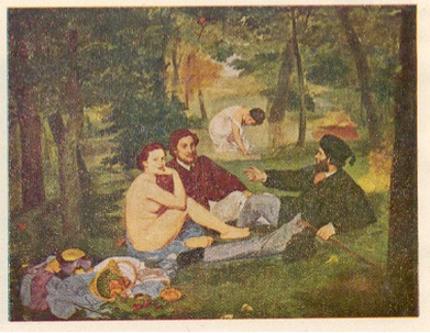 'लंचन ऑन द ग्रास' (१८६३) - एद्‌वार मॉने