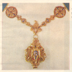 रॉयल ॲकॅडमी, लंडन येथील प्रदर्शनात (१८९२) ठेवलेले महापौरांचे मीनाकामयुक्त पदक.