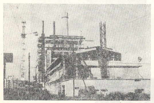 भिलाई येथील पोलाद कारखान्याचे दृश्य