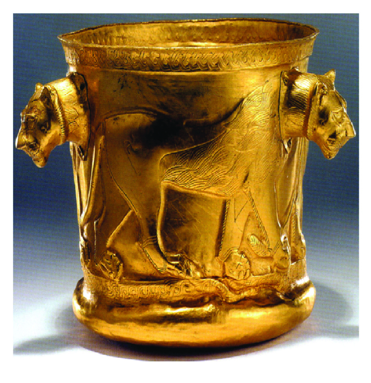 हीरकॅनियम सोन्याचा कप, माझानदारान, ॲकिमेनीडी काळ (इ.स.पू. पहिले शतक पूर्वार्ध).