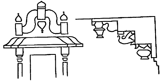 हिंदू शिल्प व हिंदू तीर, जोधाबाई महाल, फत्तेपुर सीक्री.