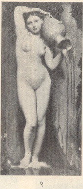 २. ' ला सोर्स ' (१८५६) -जे.ए.डी. अँग्रचे चित्र.