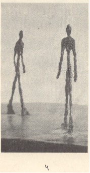 ५. ' द स्क्वेअर ' : अंशदृश्य (१९४८-४९)--आल्बेर्तो जाकोमातीचे शिल्प.