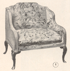 अकोडकाष्ठाची सोफेवजा खुर्ची ,इंग्लंड, १८ वे शतक