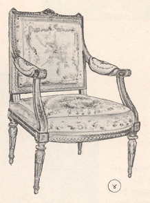 बायो चित्रजवनिकायुक्त चमकदार खुर्ची, फ्रांस,सु.१८ वे शतक