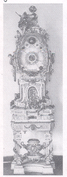 व्हिएन्ना येथील १७७० सालातील शोभिवंत घड्याळ.