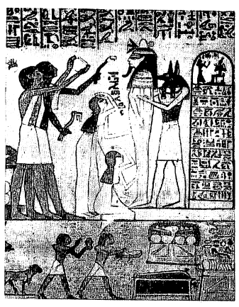 ईजिप्तमधील ‘मृतांचे ग्रंथ’, इ.स.पू.सु. २५००.
